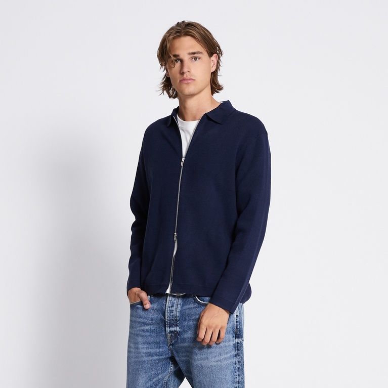 Zip Knit Cardigan "Reed"